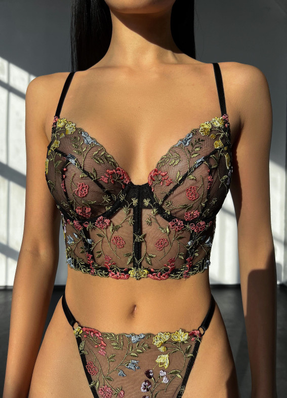 Artemida corset, set, black00-00003555-k