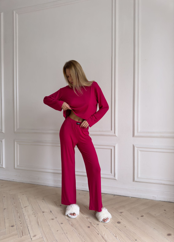Jessica, Pyjama, karminrot00-00004022-k