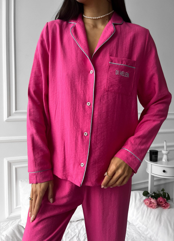 Barbie Pyjama mit Hose, karminrot00-00004043-1