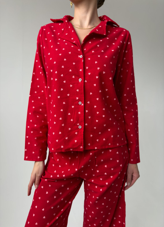 Lizzy Flanell, Pyjama, rot00-00004124-k