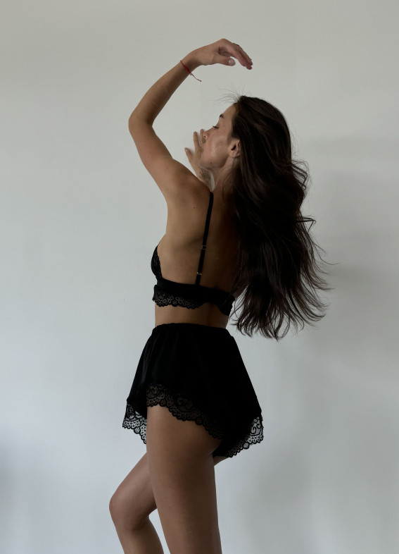 Alba, Pyjama, schwarz00-00004284-k