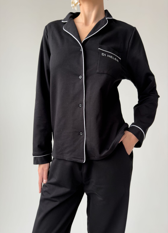 Giselle, Pyjama, schwarz00-00004309-k
