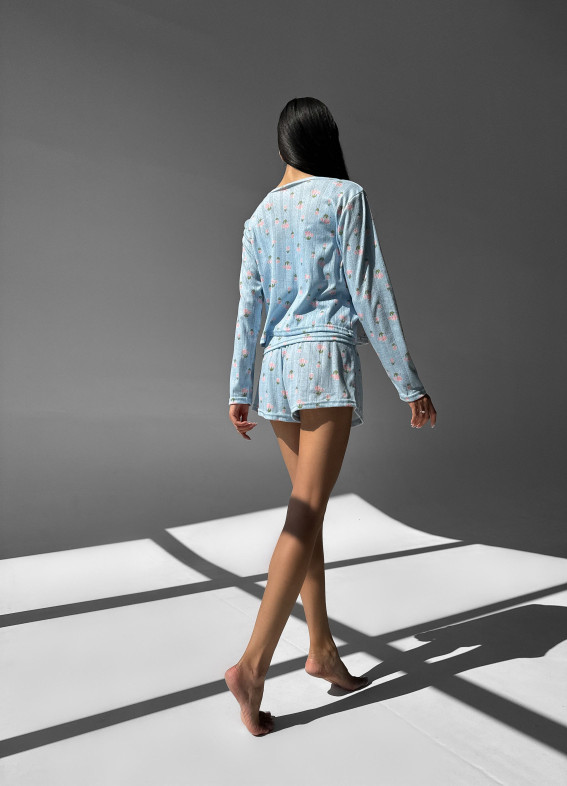 Zoe, Pyjamashirt, Tanktop, blau00-00004662-k