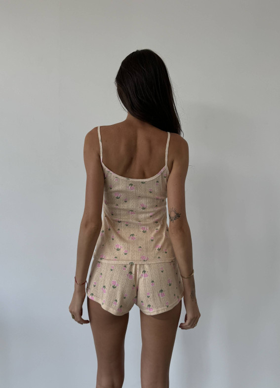 Zoe, Pyjama-Shirt, Tanktop, Beige00-00004662-k