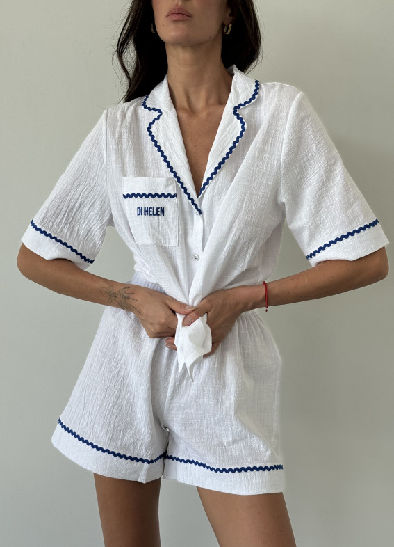 Melissa, Pyjama, weiß00-00004591-k