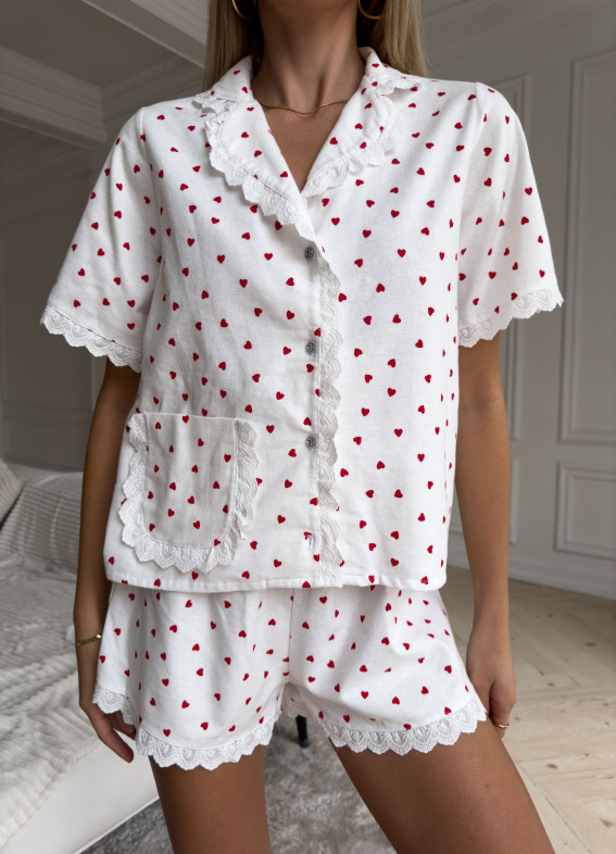 Heidi, Pyjama, weiß00-00004681-k