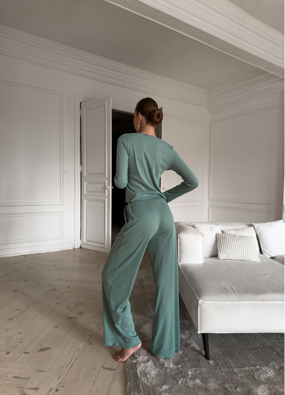 Aida, Pyjama, grün00-00004720-k