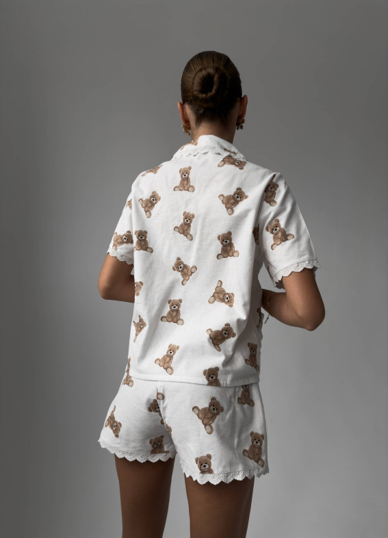 Monty, Pyjama, weiß00-00004748-k