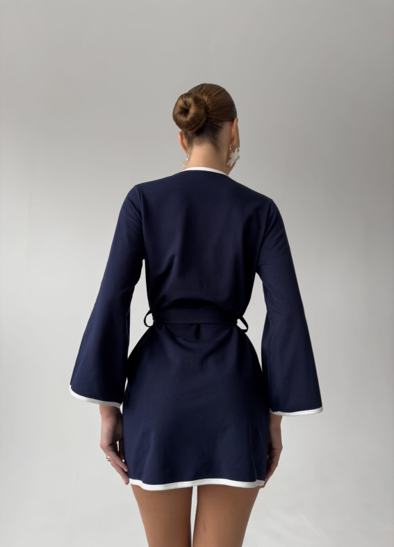 Gina, Bademantel, blau00-00004770