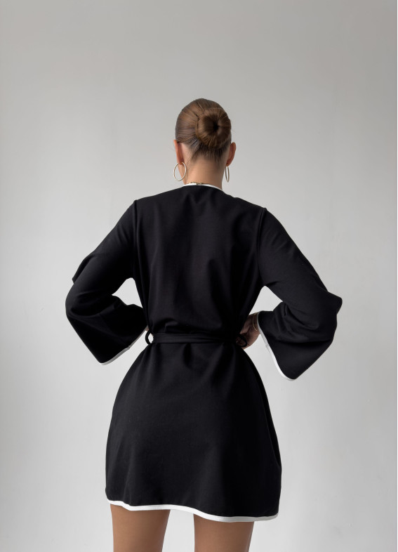 Gina, Bademantel, schwarz00-00004770