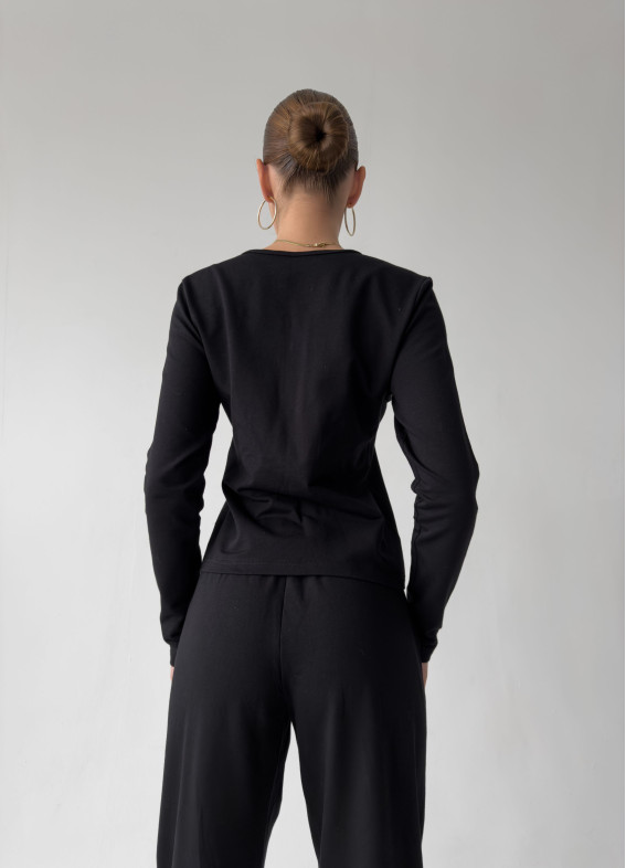 Thea, Pyjama, schwarz00-00004798-k