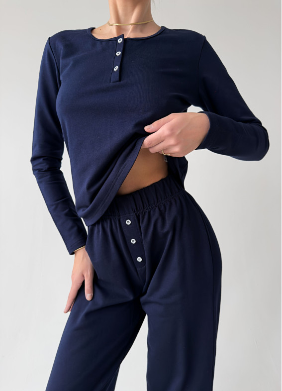 Thea, Pyjama, blau00-00004798-k