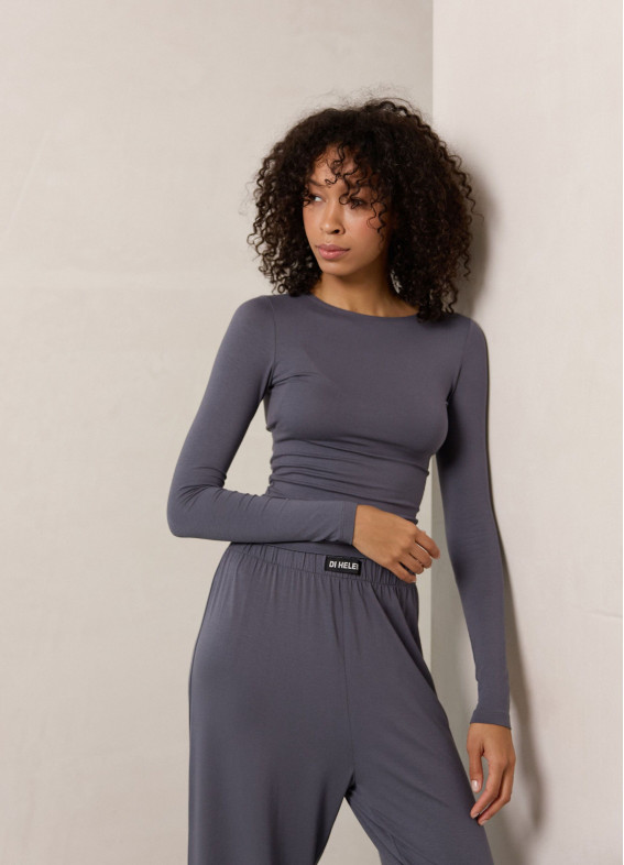 Donna, Pyjama, grau00-00004812-k