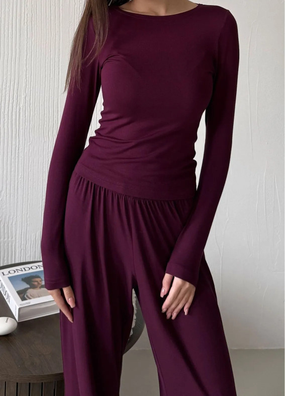 Donna, Pyjama, dark lilac00-00004812-k