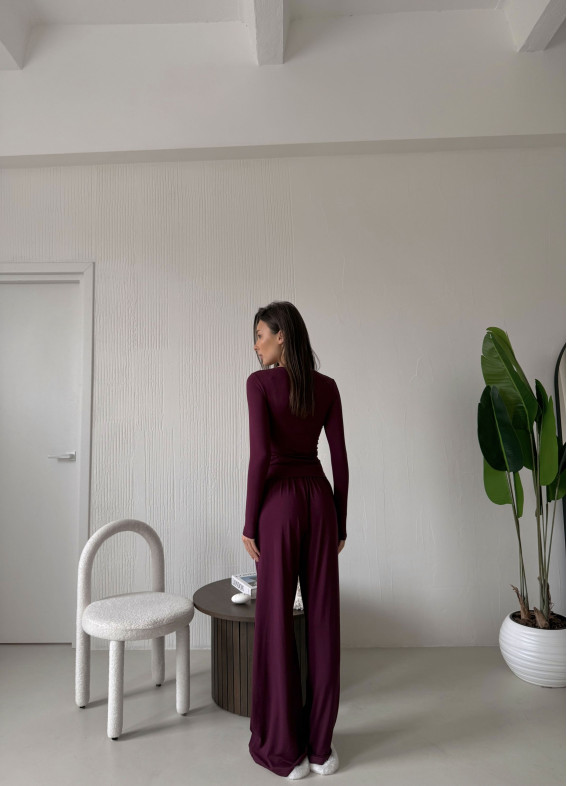 Donna, Pyjama, dark lilac00-00004812-k