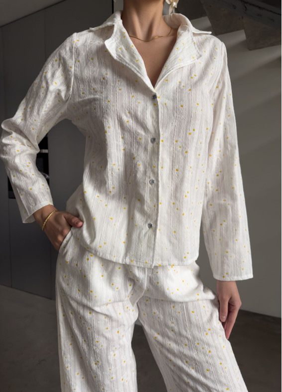 Daisy, Pyjama, weiß00-00004844-k